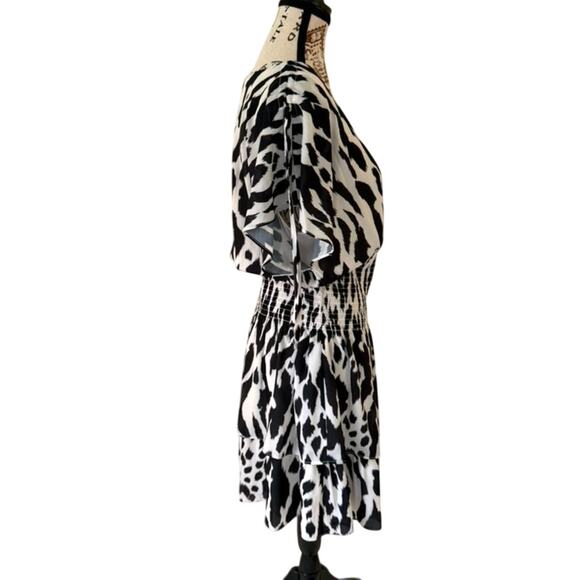 NWT Parker Flutter Sleeve Smocked Waist Dress - Large - Picture 6 of 10